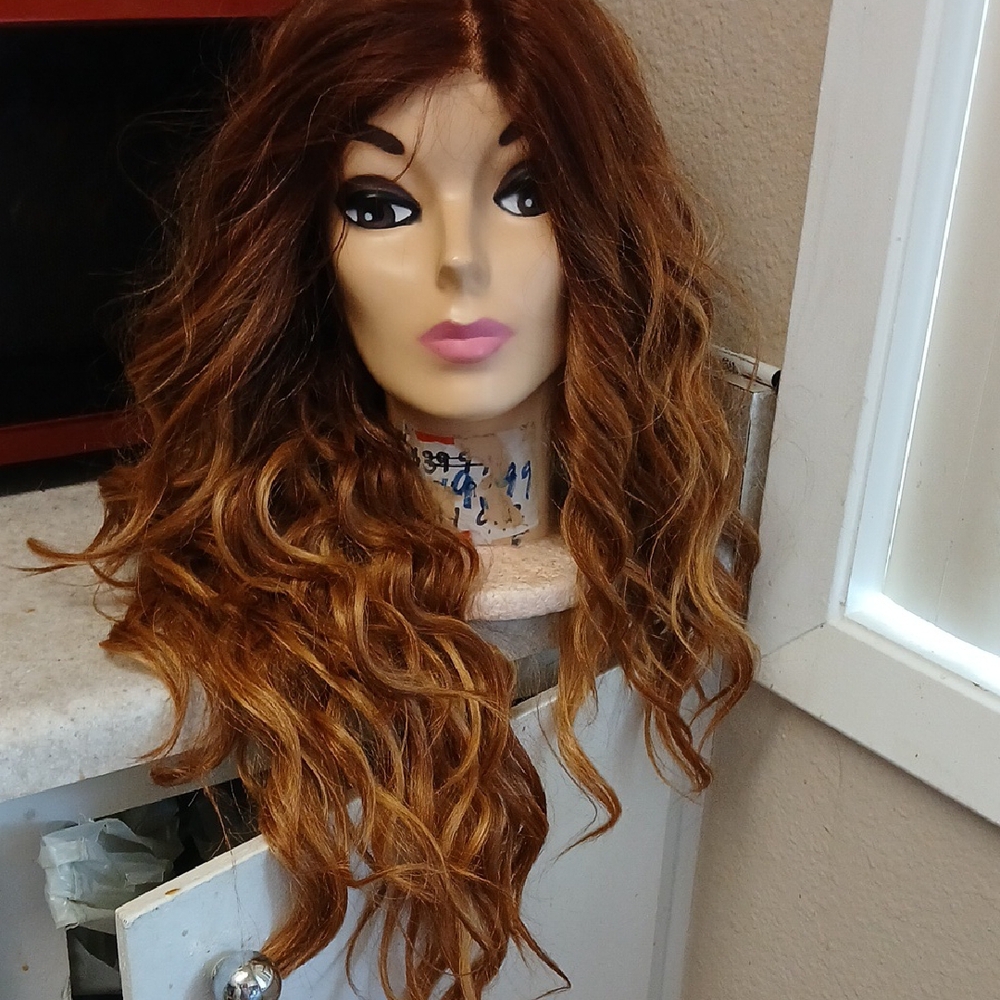 Luxurious Brown Ombre Wig